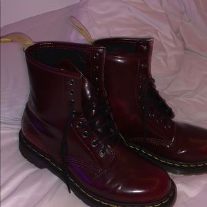 Maroon Doc Martins